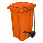 Plastični kontejner za otpad 240 litara sa pedalom - narandžasta boja