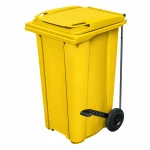 Plastični kontejner za otpad 240 litara sa pedalom - žuta boja